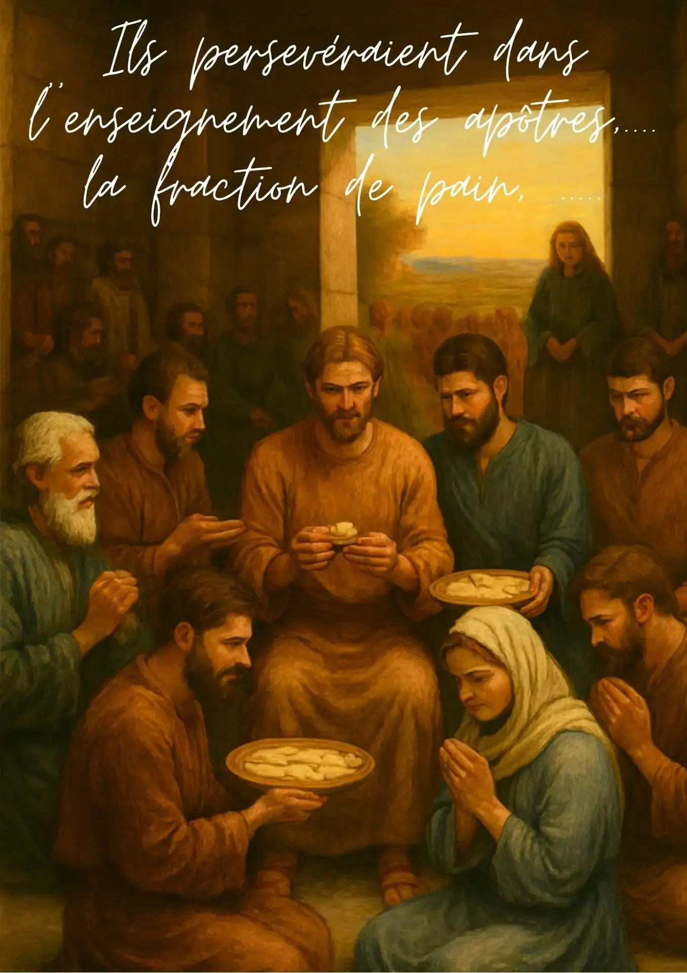 communion fraternelle et fraction de pain